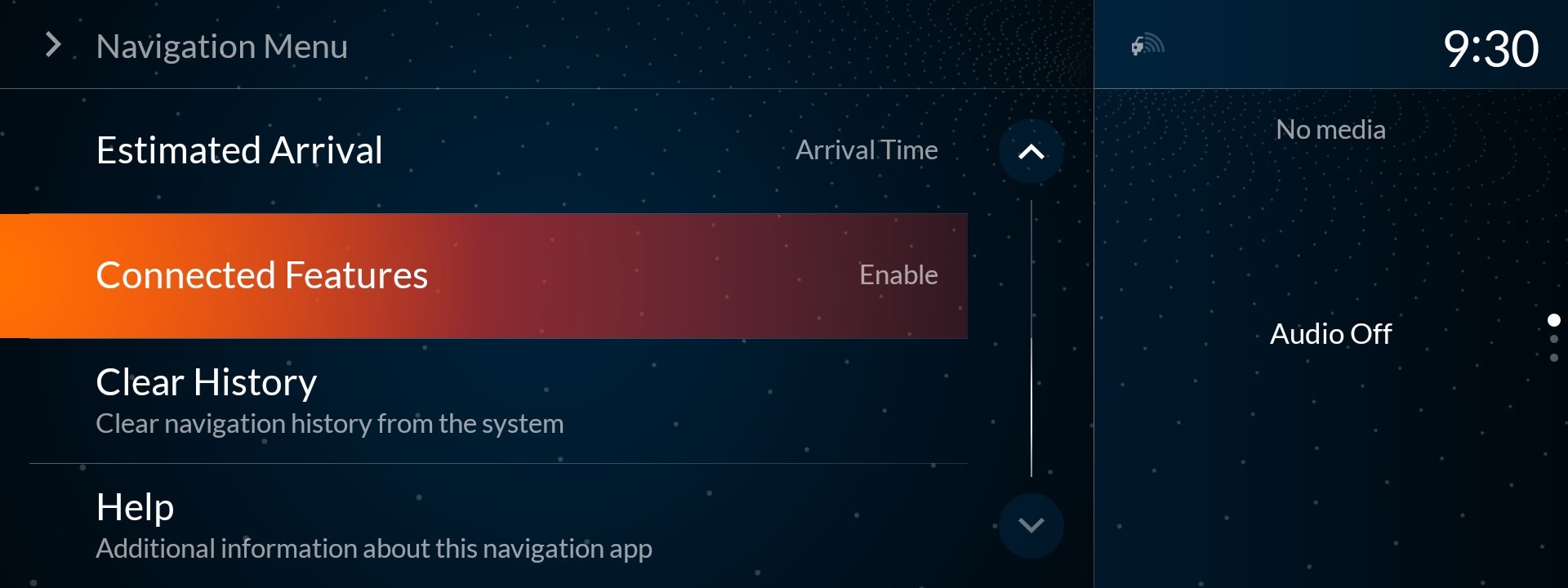 audio/information screen