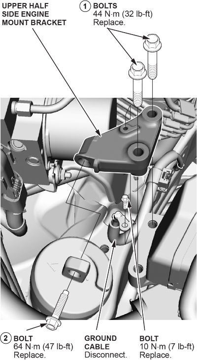 side engine mount bracket