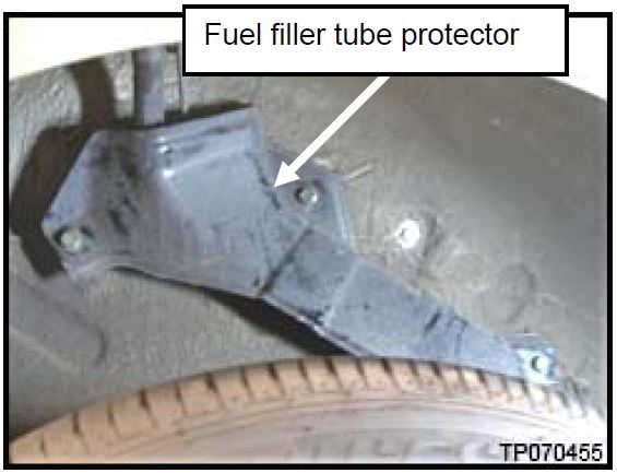 Fuel filler tube protector