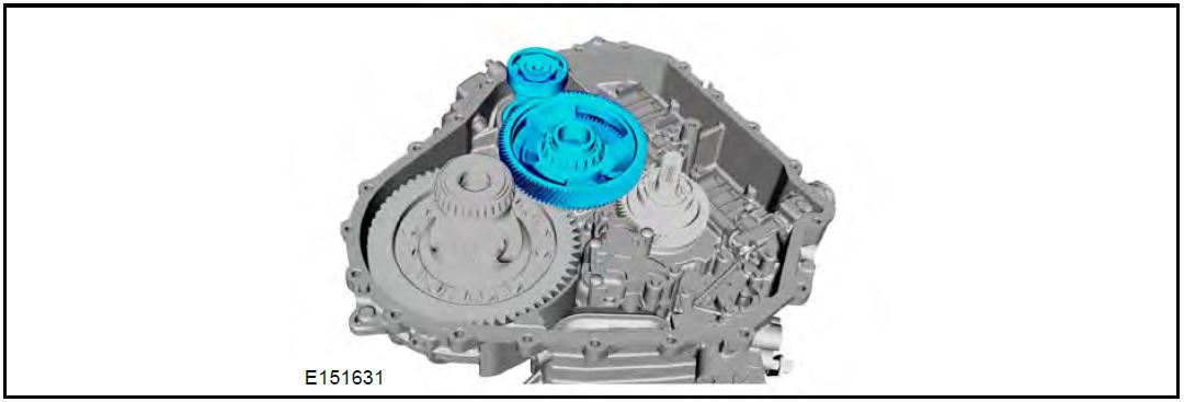 transfer shaft gear assembly and the traction motor drive gear assembly