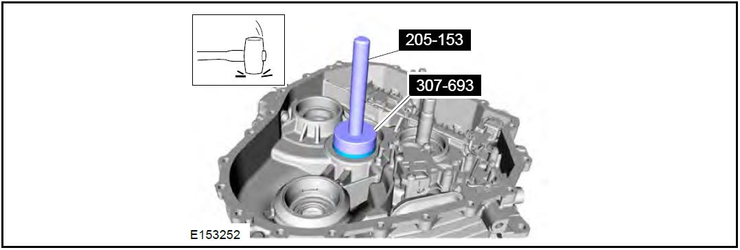 transmission case side transfer shaft bearing cup