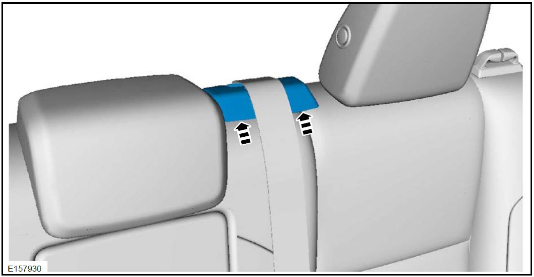 rear center seatbelt guide bezel