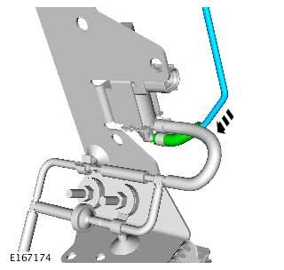Install the vacuum pipe into the vacuum hose on the Active Exhaust operating valve