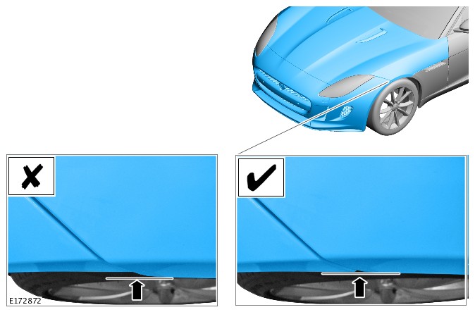 bumper cover-to-hood alignment