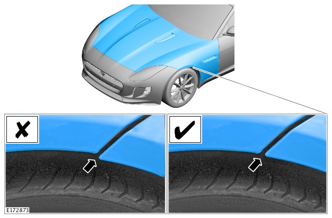 front fender-to-hood alignment
