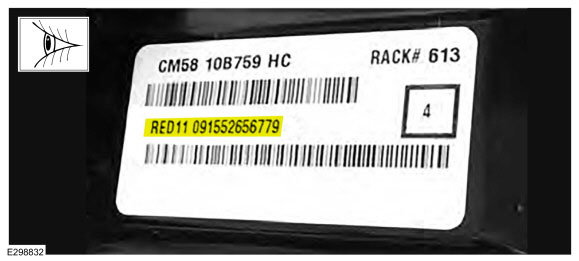 Locate and record the battery serial number