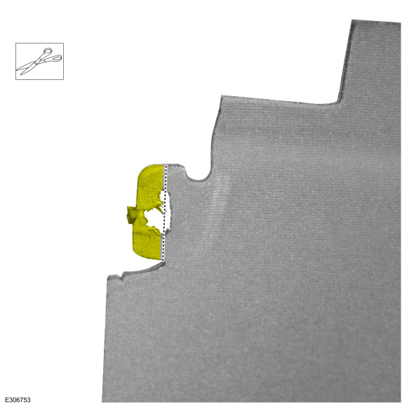 remove the damaged, torn or bent locator tab ears from the six headliner attaching points