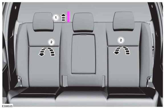 rear seat backrest latch