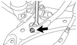REMOVE STABILIZER BAR LINK LOWER