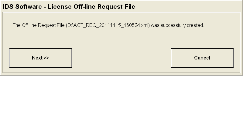 Image of Off-line Request
