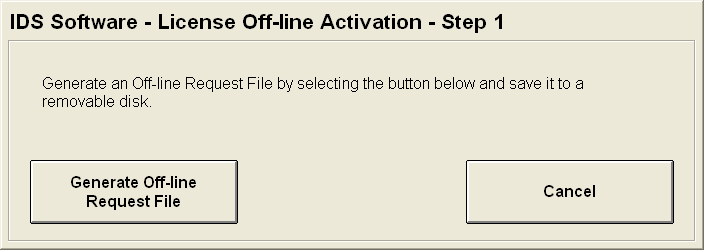 Image of Off-line Activation Step 1