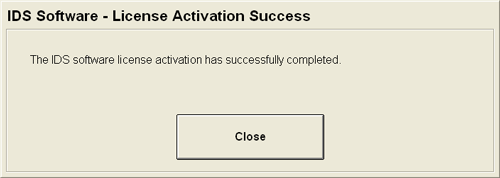 Image of IDS Activation Success
