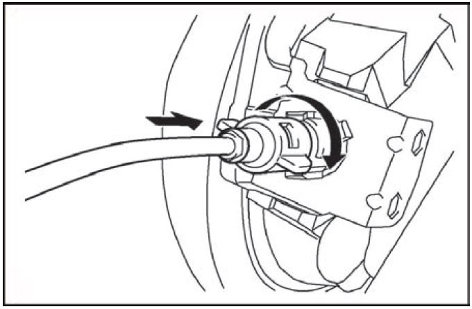 fuel door opener motor cable