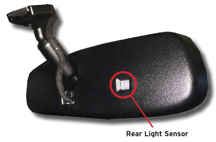Auto-Dimming Mirror - Rear Light Sensor