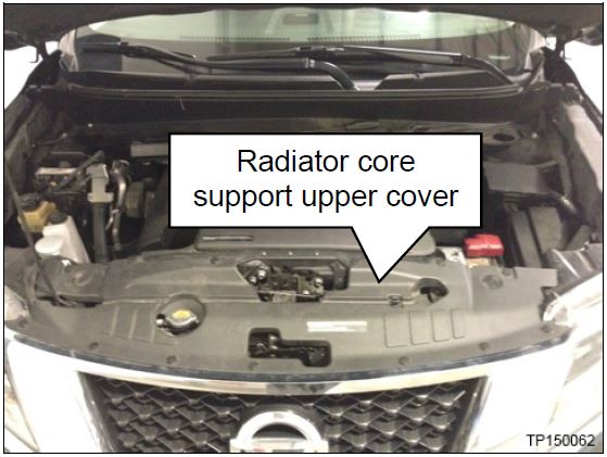 Radiator core support upper cover