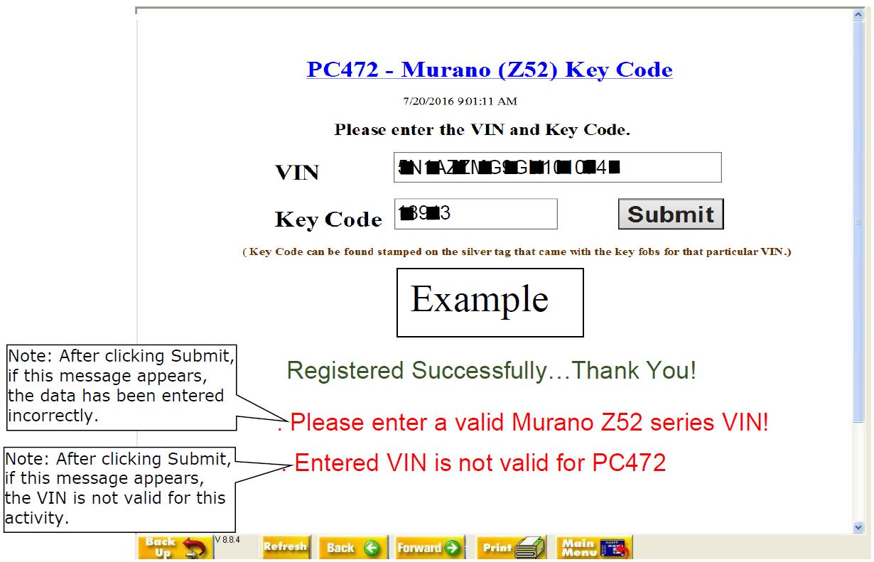 Dealer Z52 Keycode Update