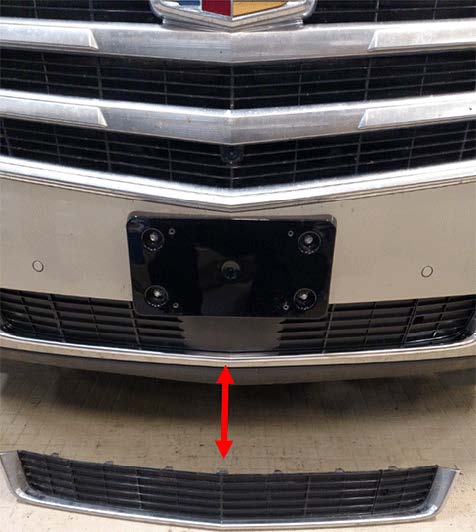 wrong factory OEM front lower grille molding