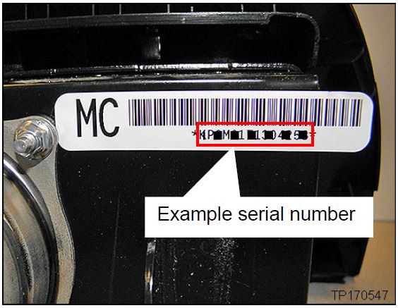 Example serial number