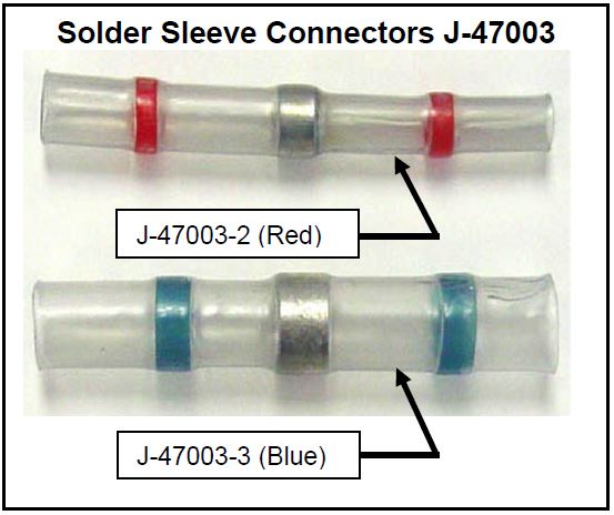 Solder sleeve connectors
