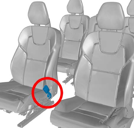 Front Passenger Seatbelt Buckle