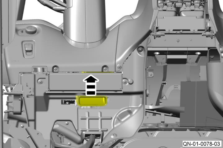 Move the vent duct to get access to the steering column