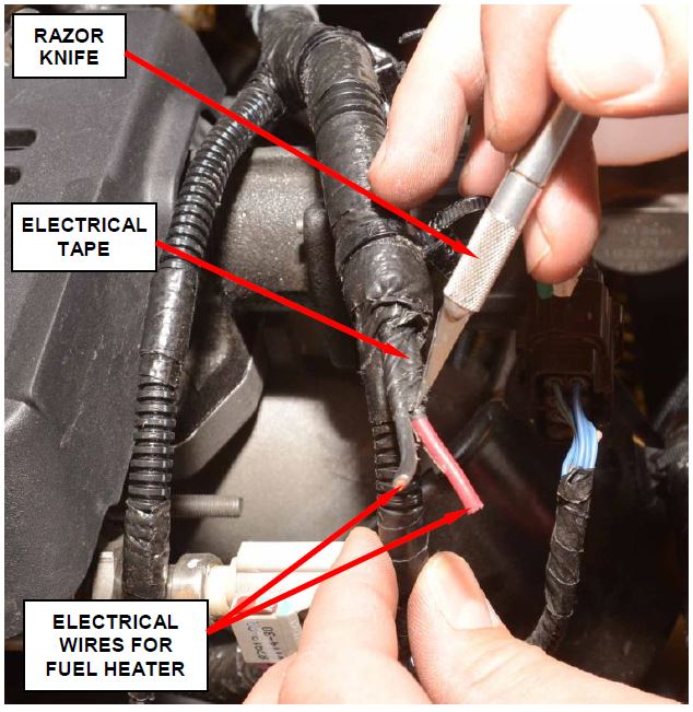 Figure 12 – Trim Back Electrical Tape