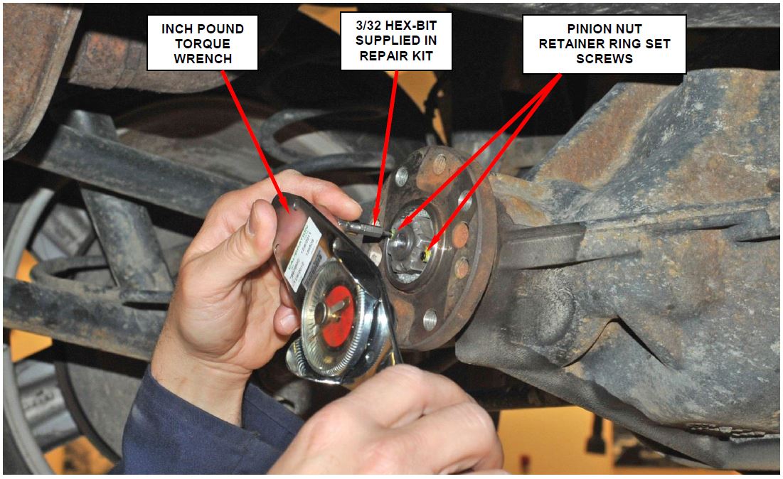 Tighten Set Screws in 5 in. lbs. Increments Alternating Back and Forth Until 45 in. lbs. (5 N·m) is Obtained on Each Set Screw