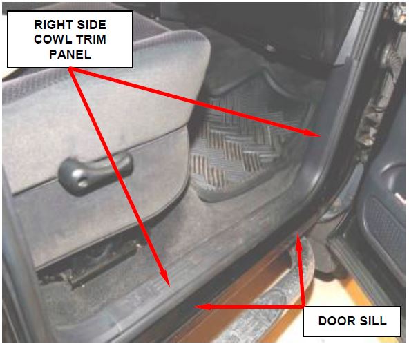 Figure 2 – Right Side Cowl Trim Panel