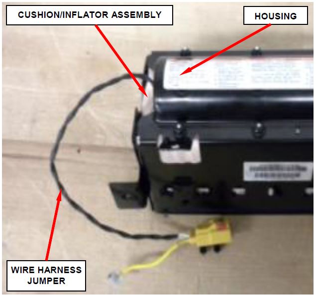 Figure 25 – Cushion/Inflator Assembly