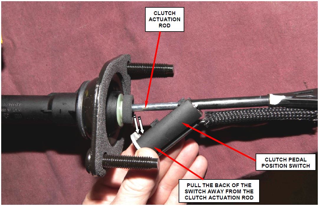 Figure 3 - Clutch Pedal Position Switch Removal