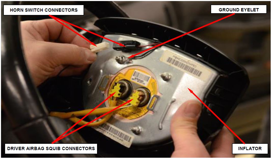 Driver Airbag Electrical Connections