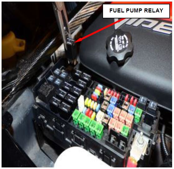 Figure 9 – Fuel Pump Relay Location