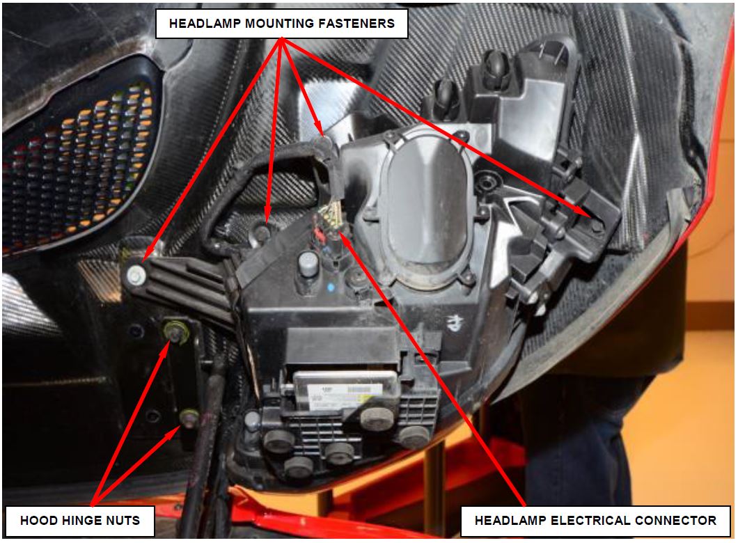 Figure 10 – Headlamp Assembly (Right Side Shown)