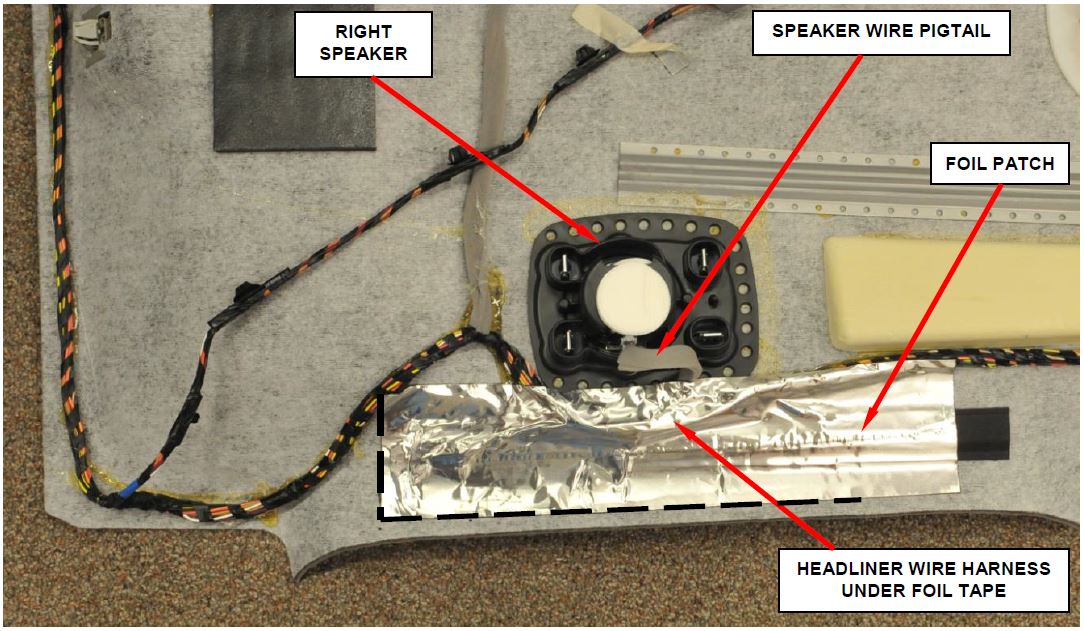 Figure 34 – Foil Patch Installed (Right Side Shown)