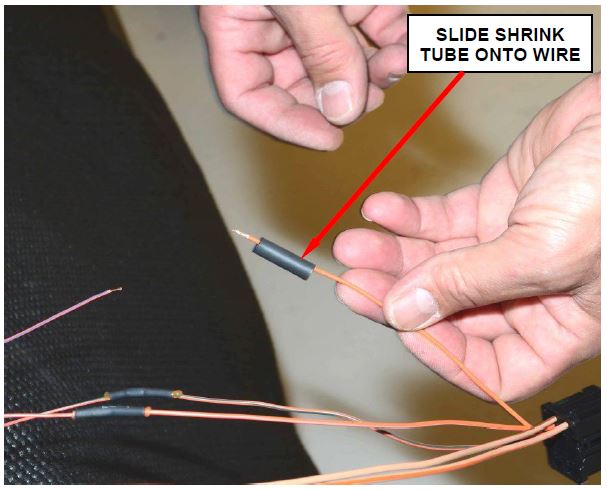 Place Shrink Tube on Wire