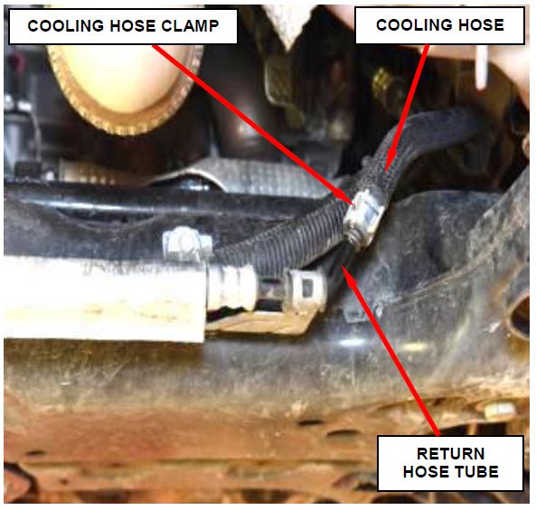 Cooling Hose Clamp Position