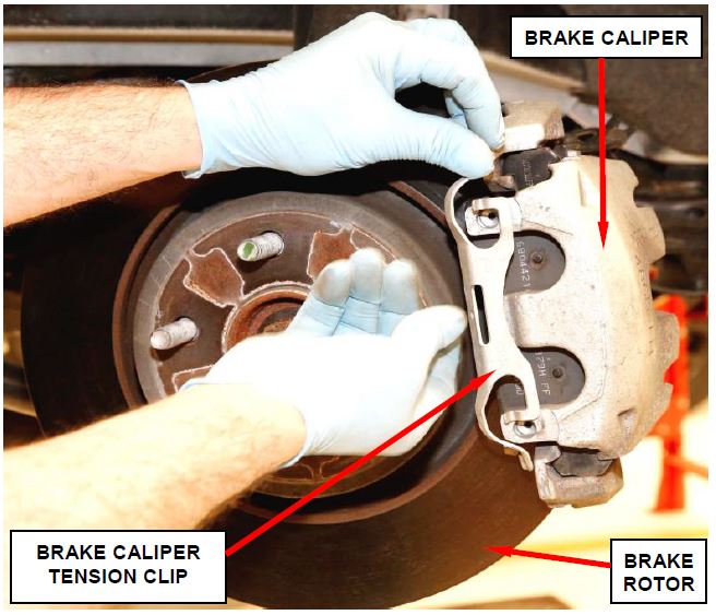 Install Brake Caliper Tension Clip