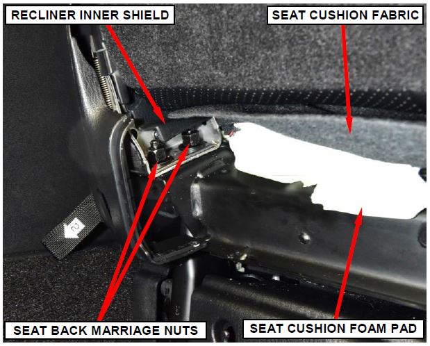 Seat Back Marriage Nuts