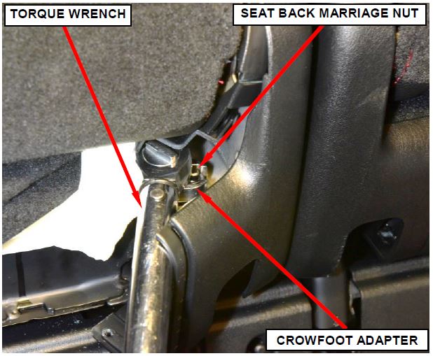 Tighten Seat Back Marriage Nuts