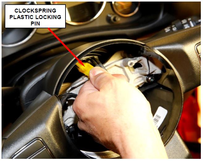 Remove Clockspring Locking Pin