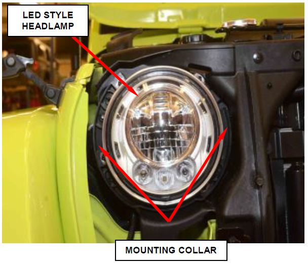Right Headlamp Unit with LED