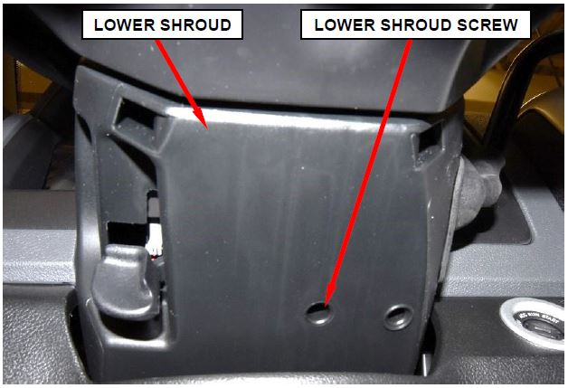 Figure 8 – Steering Column Lower Shroud