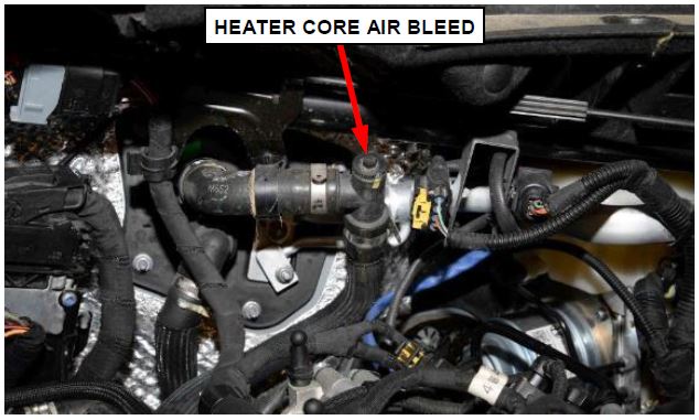 Figure 11 – Heater Core Air Bleed