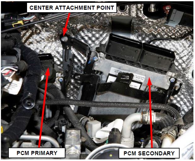 Figure 19 – PCM Bracket Center Attachment