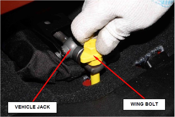Figure 4 – Wing Bolt Removal
