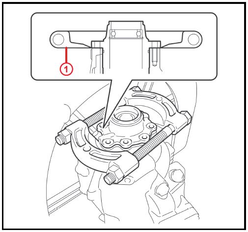 make a clearance between the RH bearing retainer sub-assembly and the transfer case.