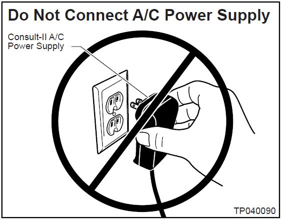 Do Not Connect A/C Power Supply