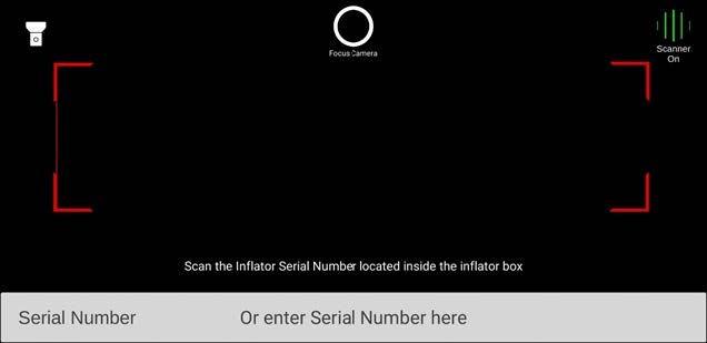 Scan the serial number using the V-SMART camera