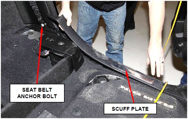 Figure 4 – Scuff Plate Removal