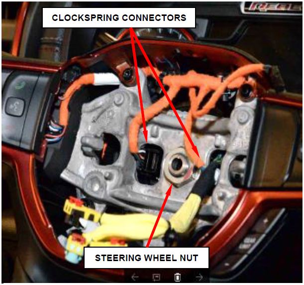 Figure 7 – Steering Wheel Removal